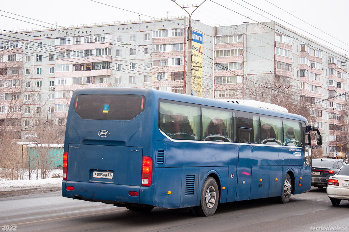 Омская область, Hyundai Universe Space Luxury № Р 005 ВВ 55