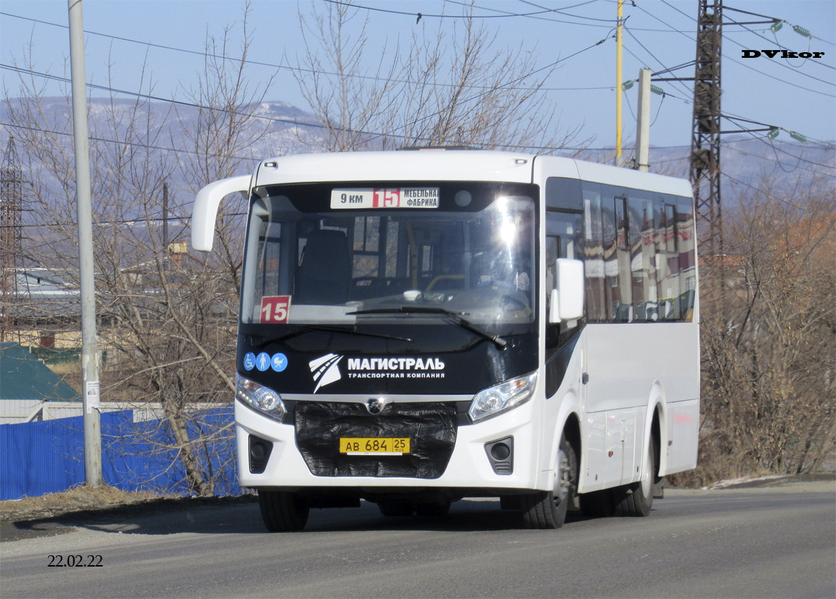 Приморский край, ПАЗ-320435-04 "Vector Next" № АВ 684 25