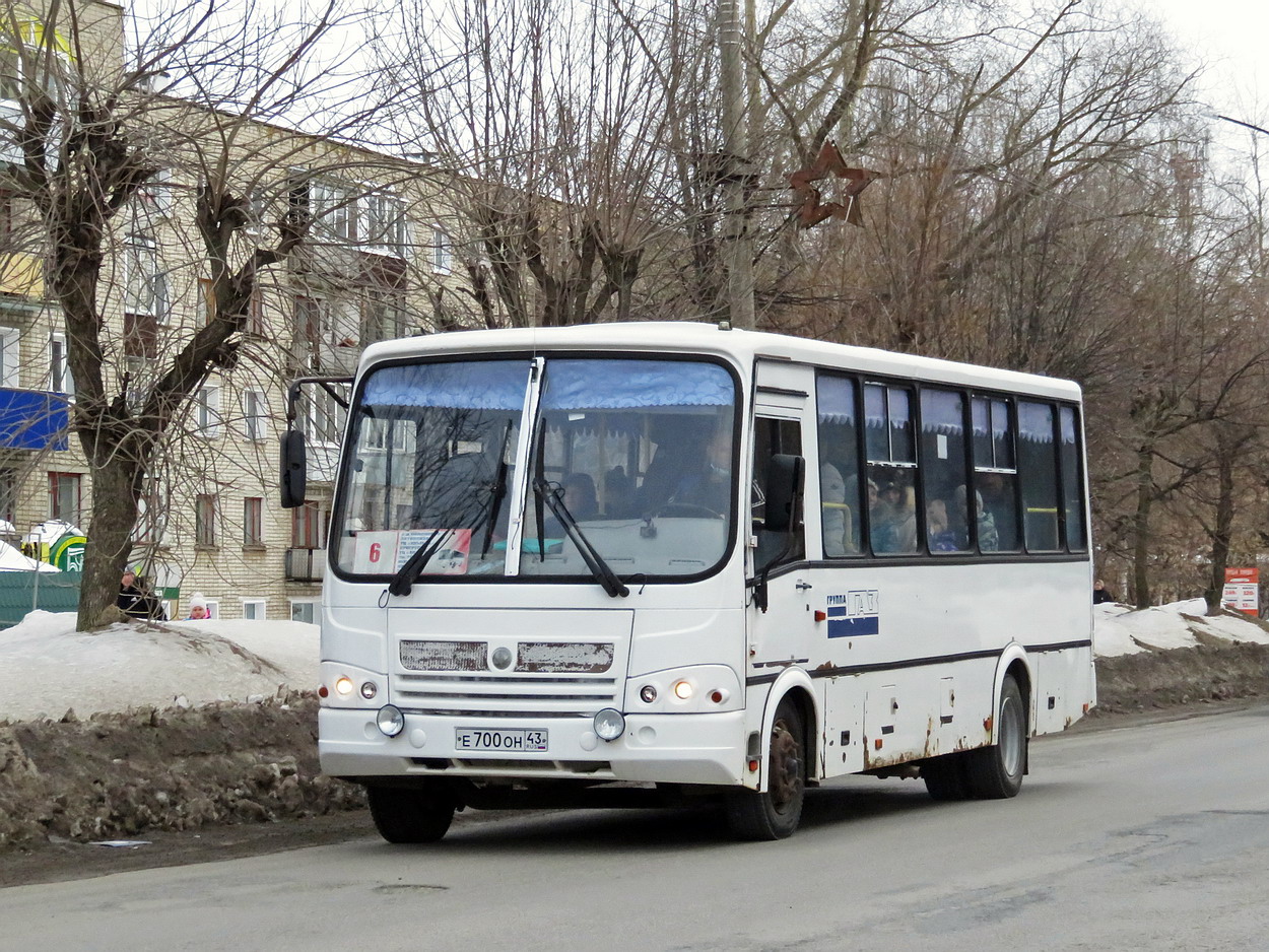 Кировская область, ПАЗ-320412-05 № Е 700 ОН 43