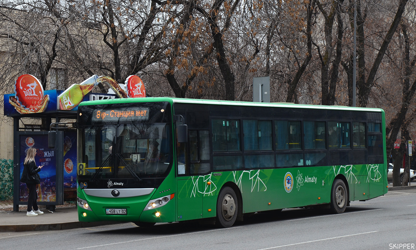 Алматы, Yutong ZK6118HGA (СарыаркаАвтоПром) № 458 LT 02