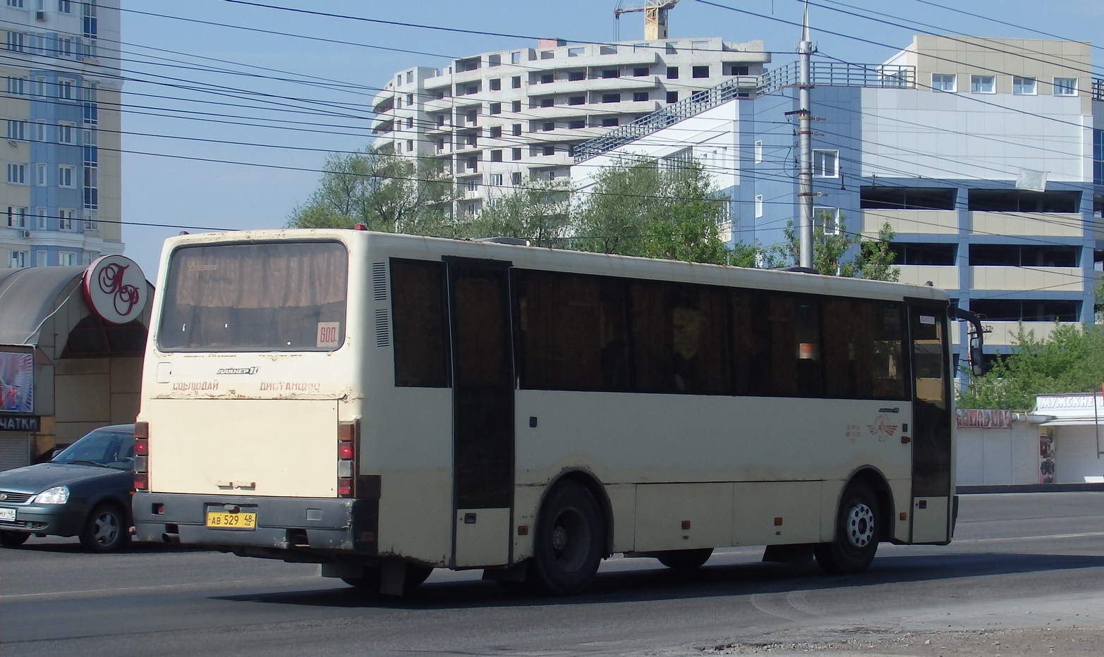 Липецкая область, ЛАЗ-4207JT "Лайнер-10" № АВ 529 48