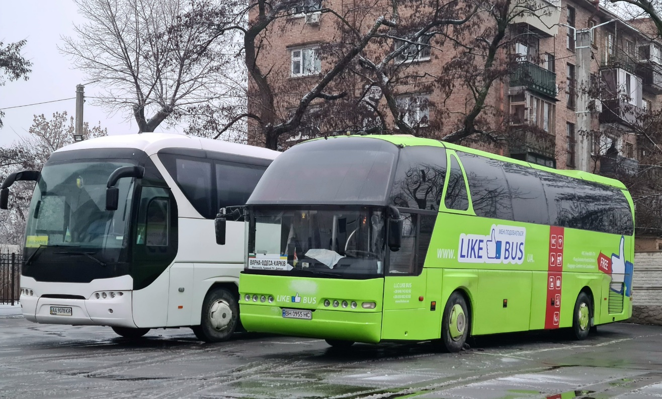 Одесская область, Neoplan N516SHD Starliner № BH 0955 HC; Киев, Neoplan P21 N2216SHD Tourliner № AA 9078 KA