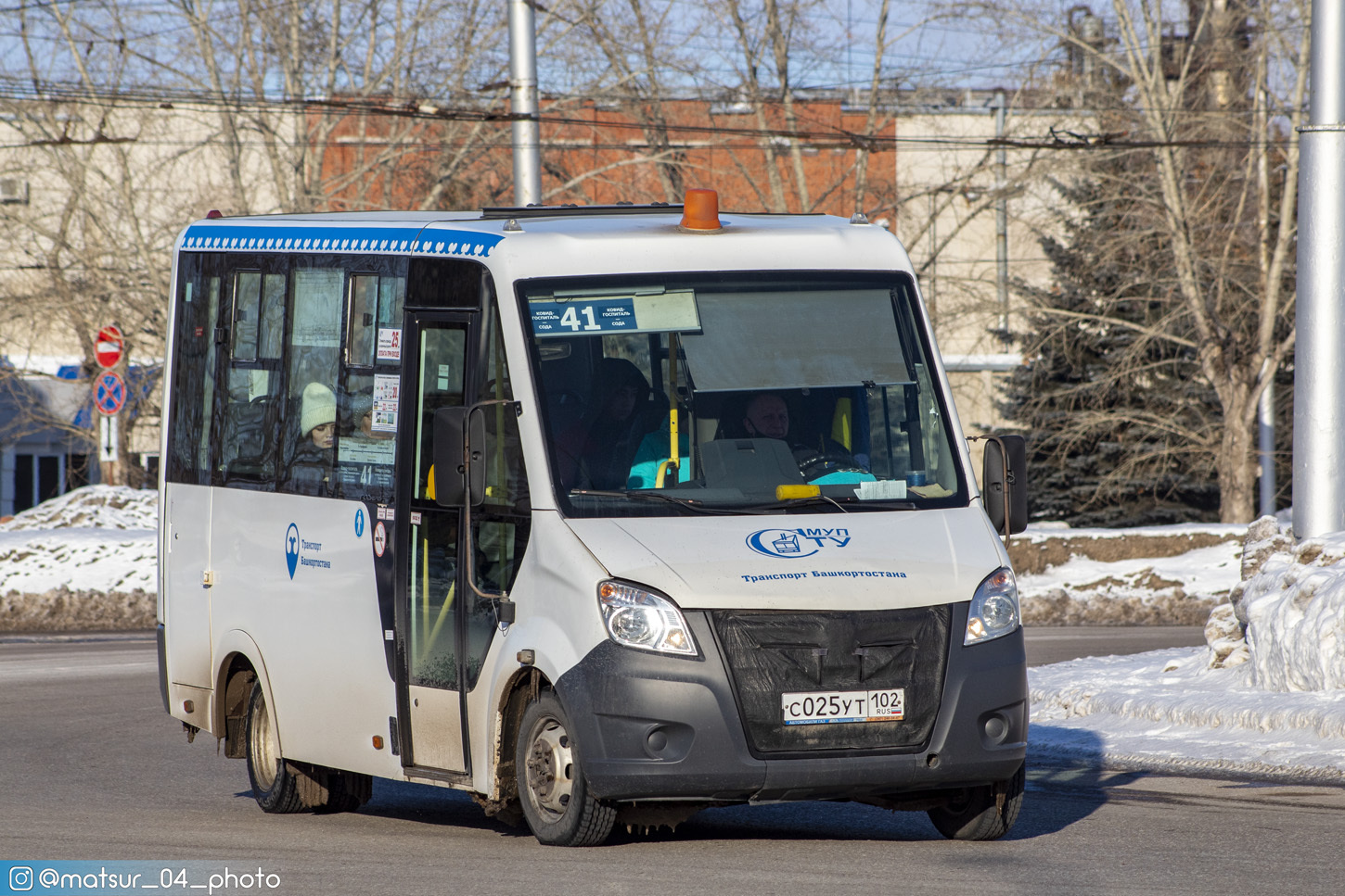 Башкортостан, ГАЗ-A64R42 Next № С 025 УТ 102