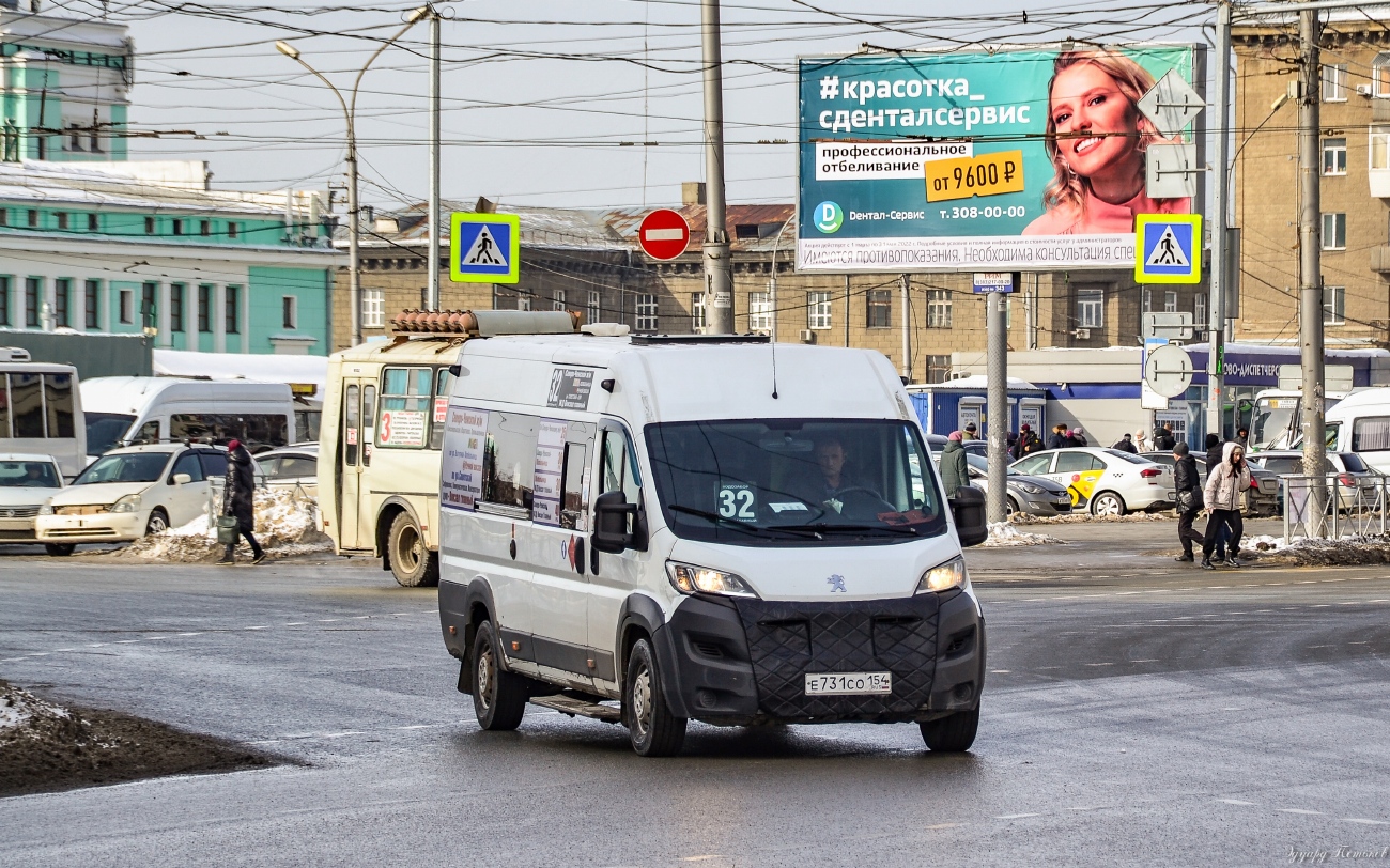 Новосибирская область, Нижегородец-2227SK (Peugeot Boxer) № Е 731 СО 154