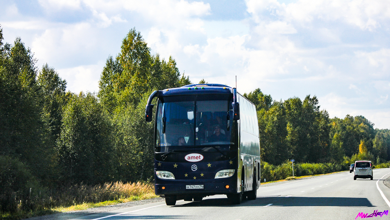 Челябинская область, Golden Dragon XML6119E1A № А 747 УУ 74