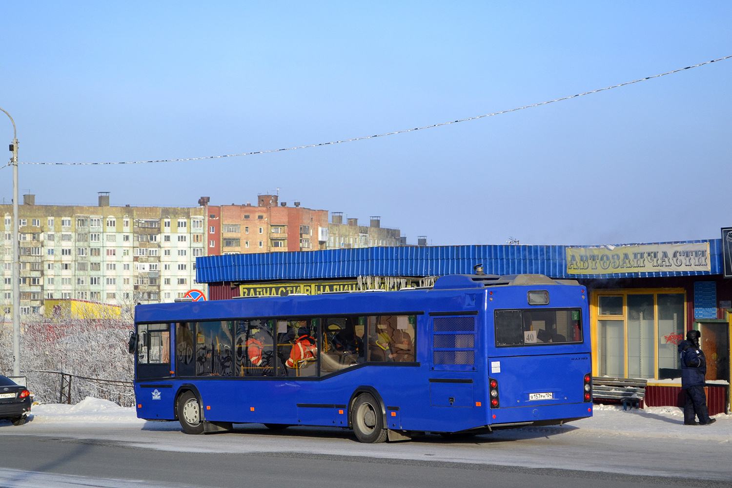 Красноярский край, МАЗ-103.486 № А 157 РН 124