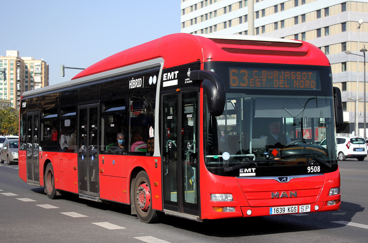 Испания, MAN A37 Lion's City Hybrid NL253 № 9508