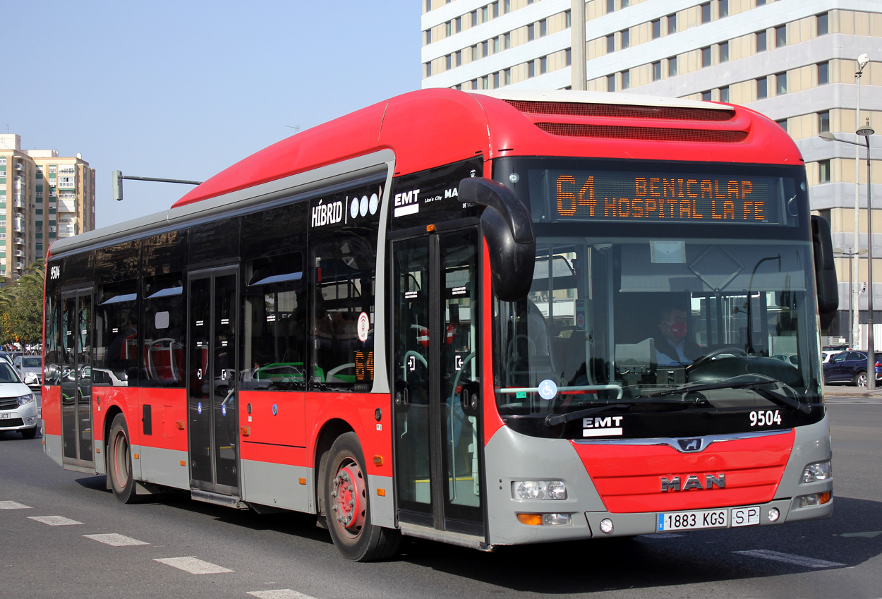 Испания, MAN A37 Lion's City Hybrid NL253 № 9504