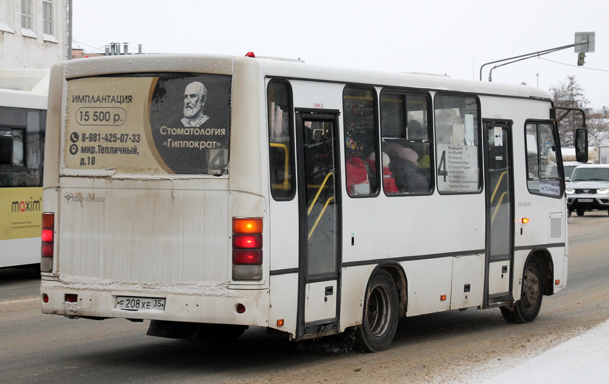 Вологодская область, ПАЗ-320402-05 № Е 208 ХЕ 35