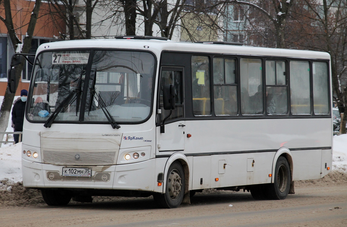 Вологодская область, ПАЗ-320414-05 "Вектор" (1-2) № К 102 МН 35