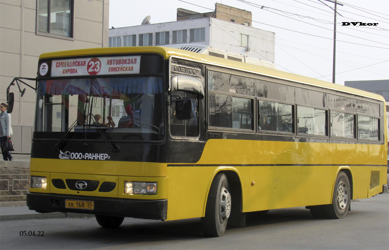 Приморский край, Daewoo BS106 Royal City (Busan) № АВ 168 25