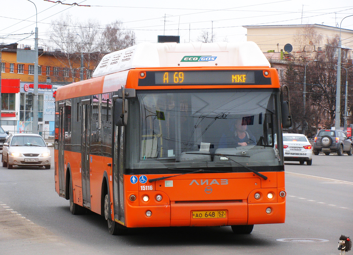 Nizhegorodskaya region, LiAZ-5292.67 (CNG) # 15116