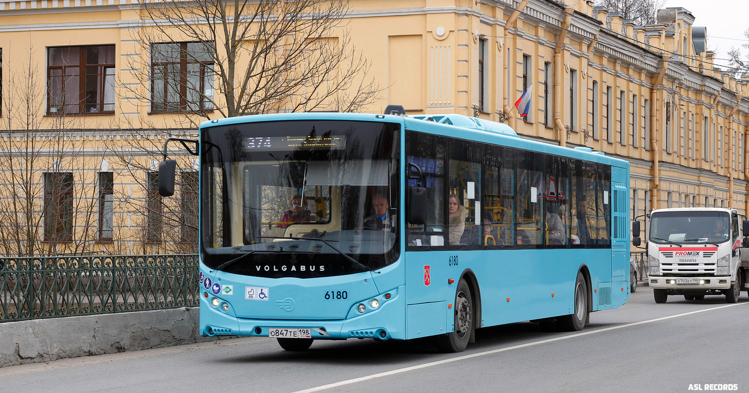 Санкт-Петербург, Volgabus-5270.G2 (LNG) № 6180