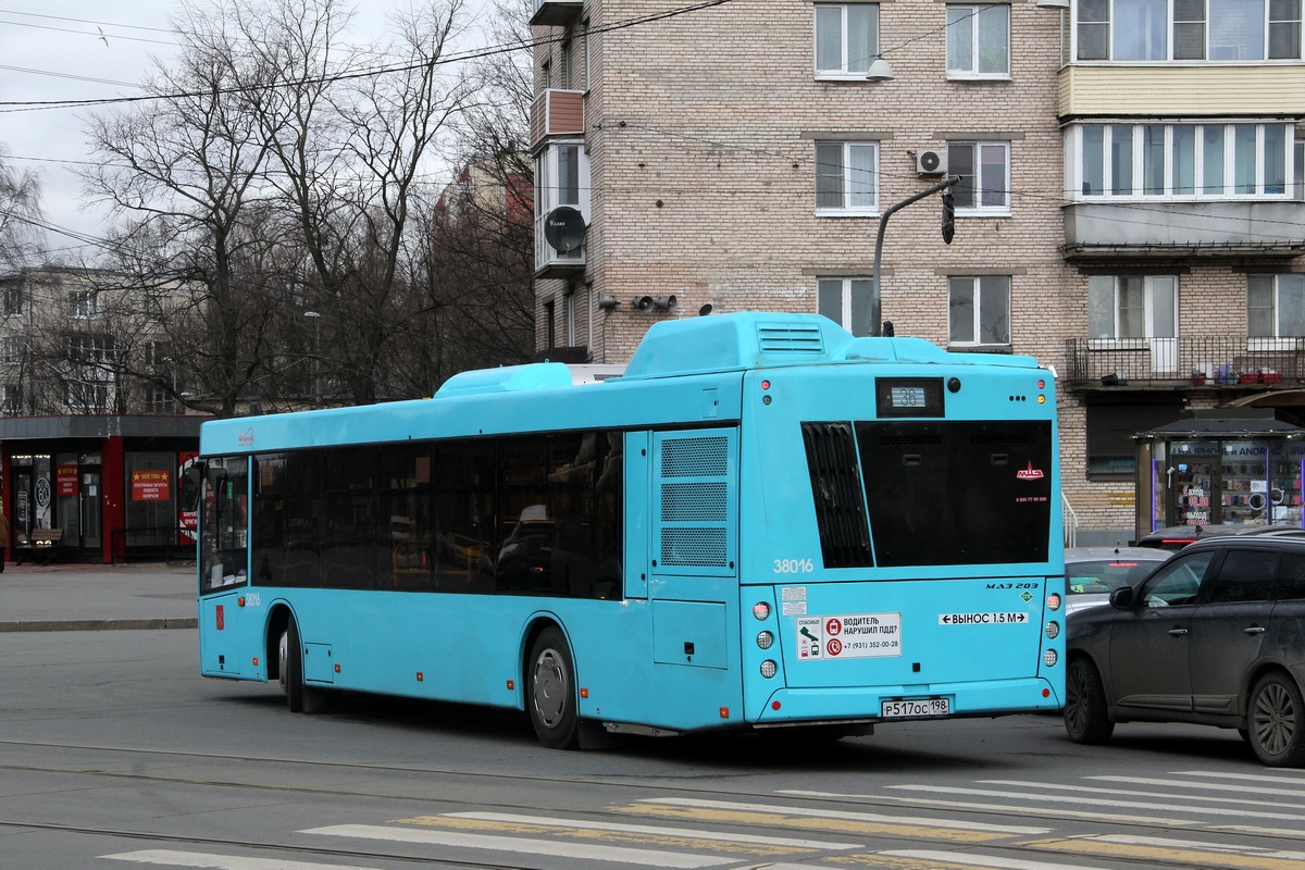 Санкт-Петербург, МАЗ-203.945 № 38016