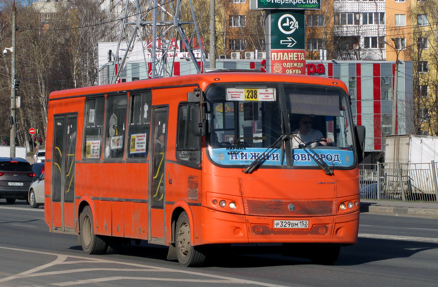 Нижегородская область, ПАЗ-320414-05 "Вектор" № Р 329 ВМ 152