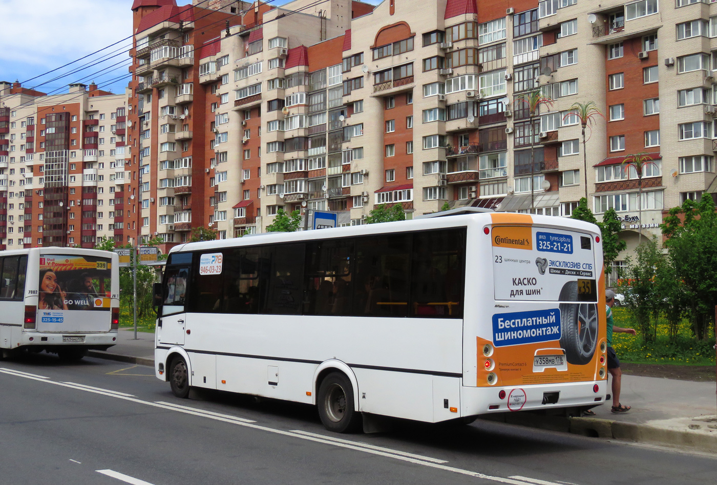 Szentpétervár, PAZ-320414-05 "Vektor" (1-2) sz.: У 358 МВ 178