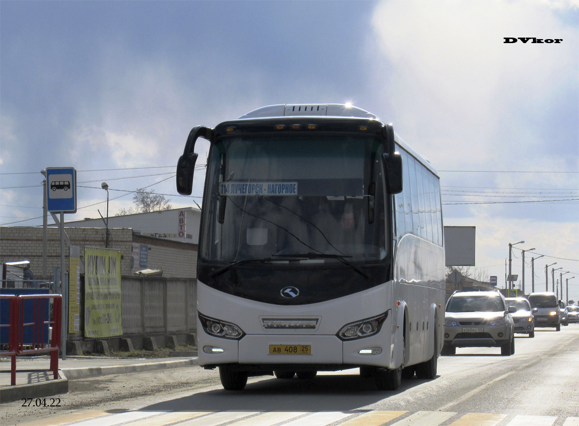 Приморский край, King Long XMQ6127C № АВ 408 25