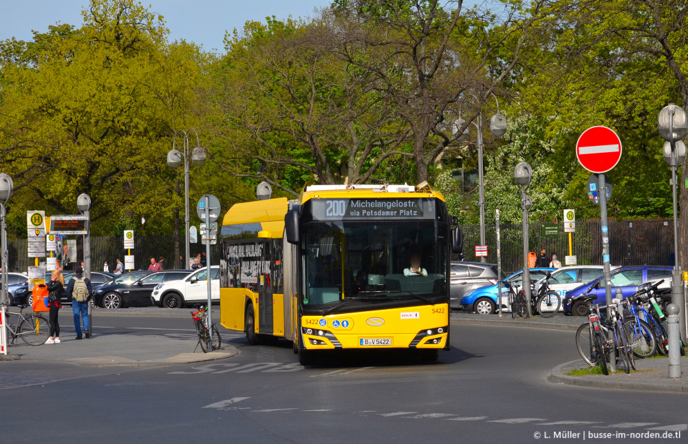 Берлин, Solaris Urbino IV 18 electric № 5422