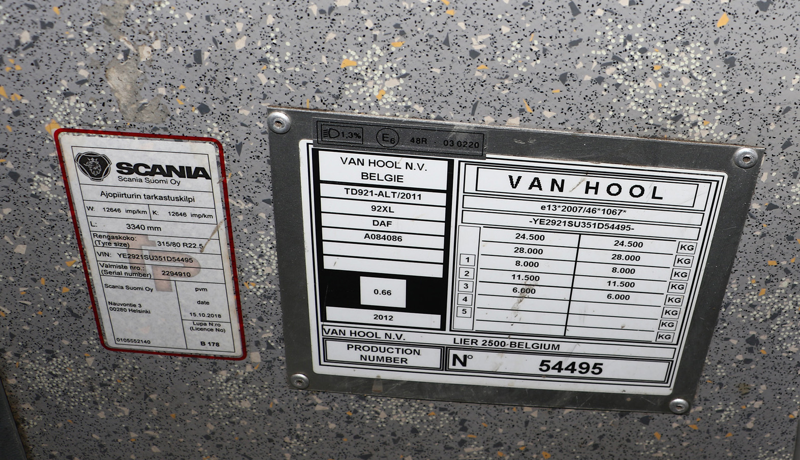 Жамбылская область, Van Hool TD921 Altano № 022 CEA 08