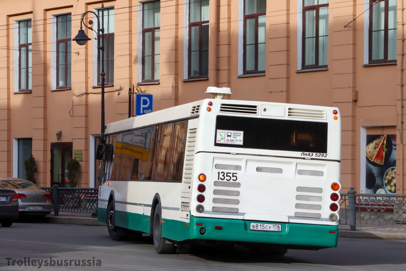 Санкт-Петербург, ЛиАЗ-5292.60 № 1355