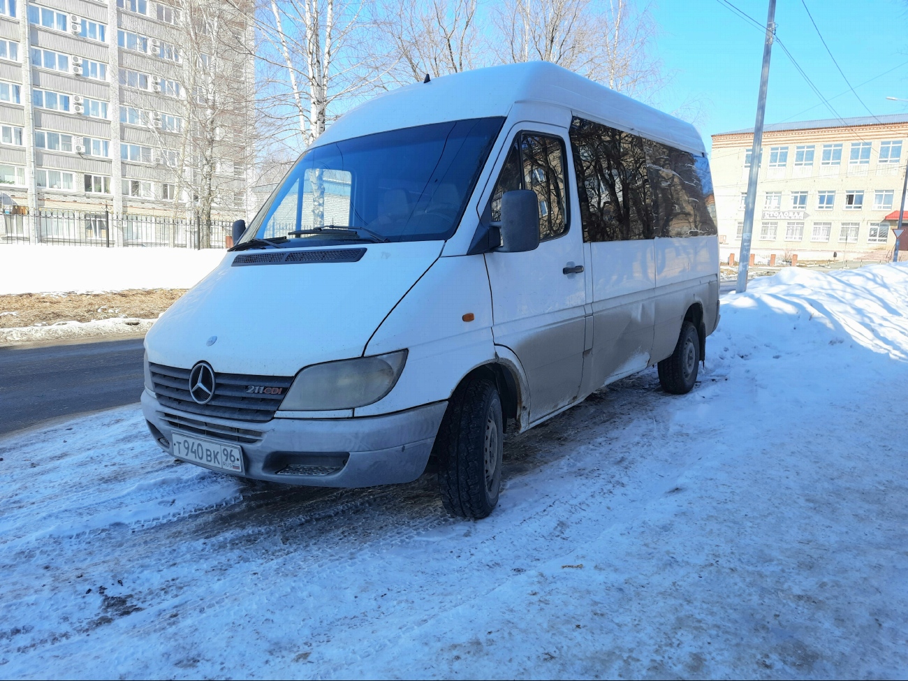 Perm region, Mercedes-Benz Sprinter W901/W902 211CDI # Т 940 ВК 96
