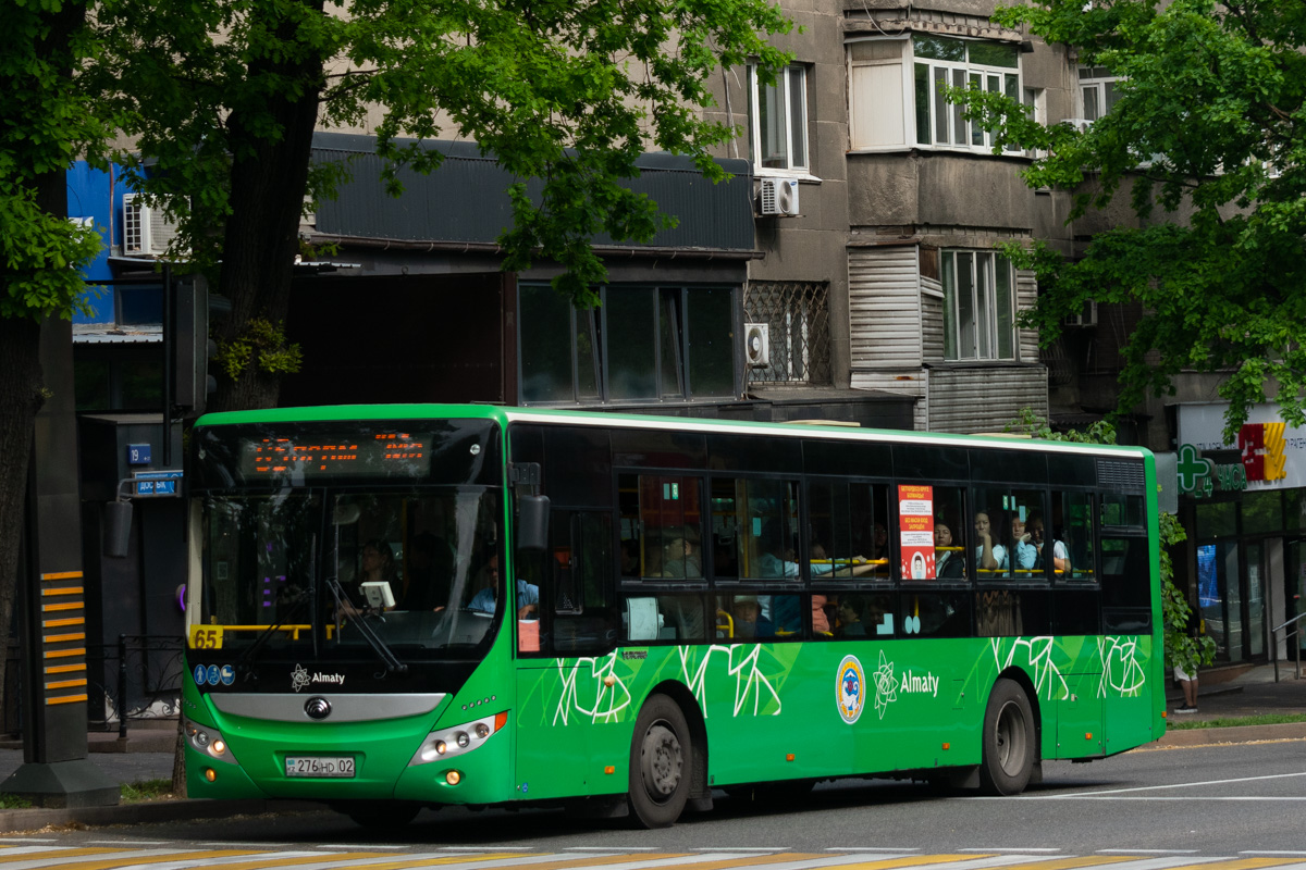 Алматы, Yutong ZK6118HGA № 276 HD 02