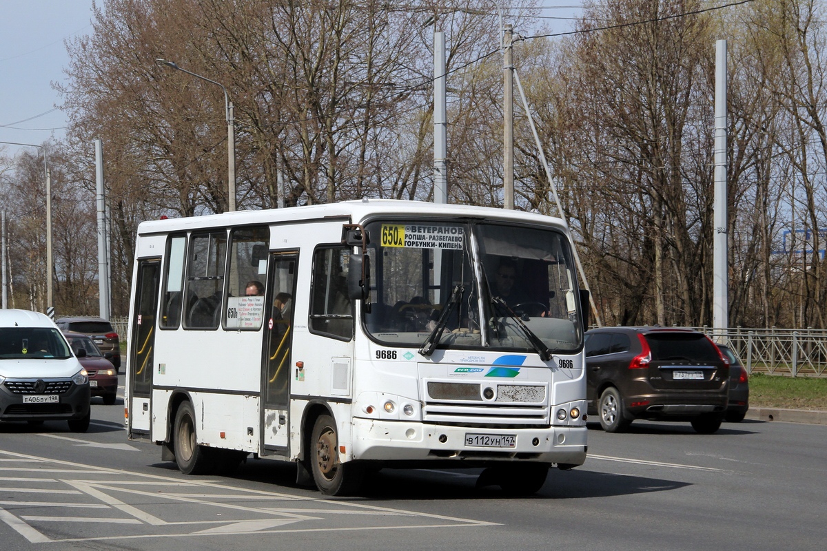 Санкт-Петербург, ПАЗ-320302-11 № 9686