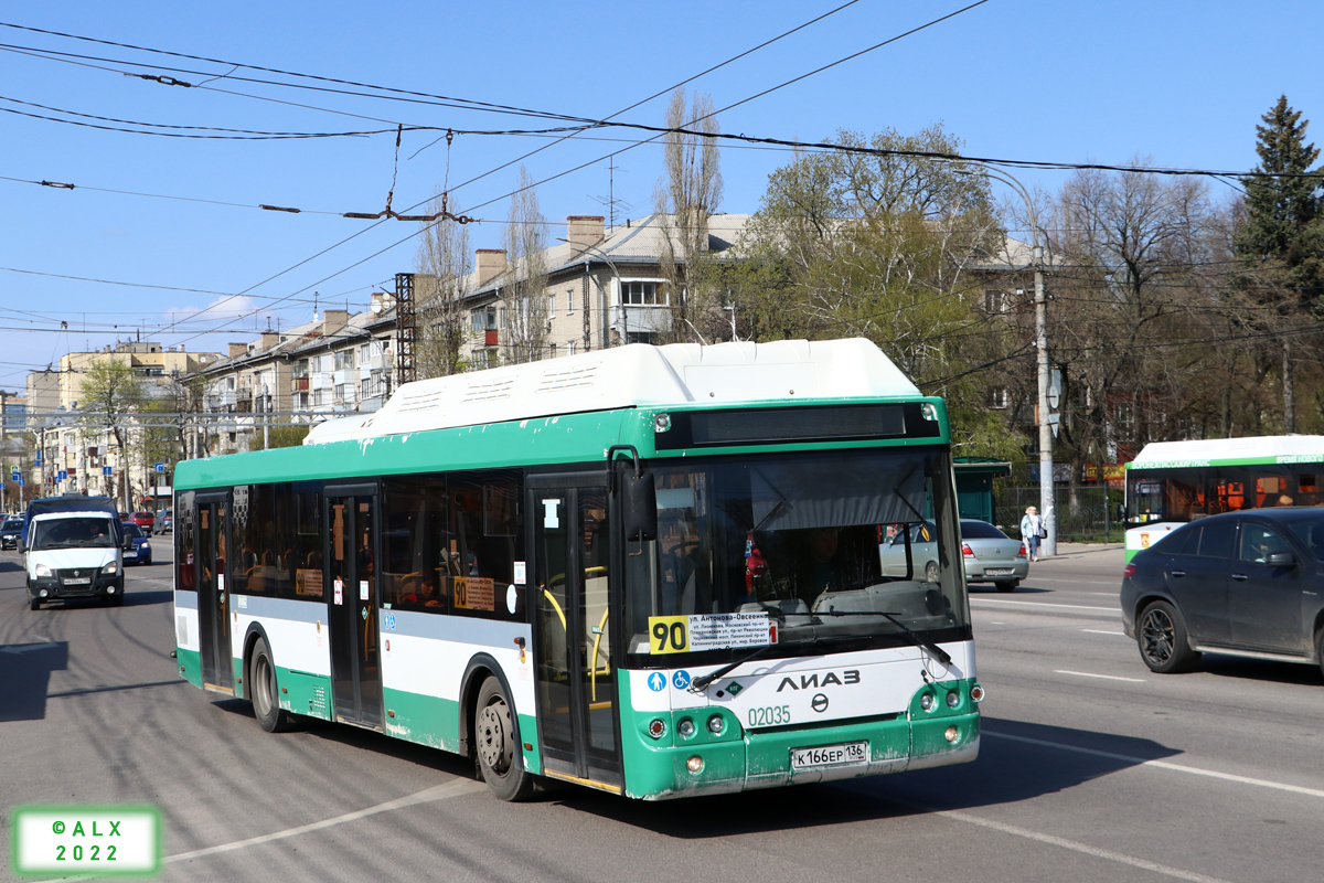 Voronezh region, LiAZ-5292.67 (CNG) # 02035