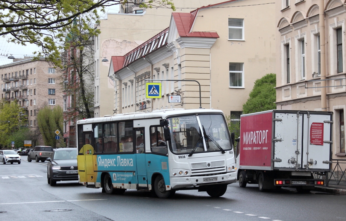 Санкт-Петербург, ПАЗ-320402-05 № 9036