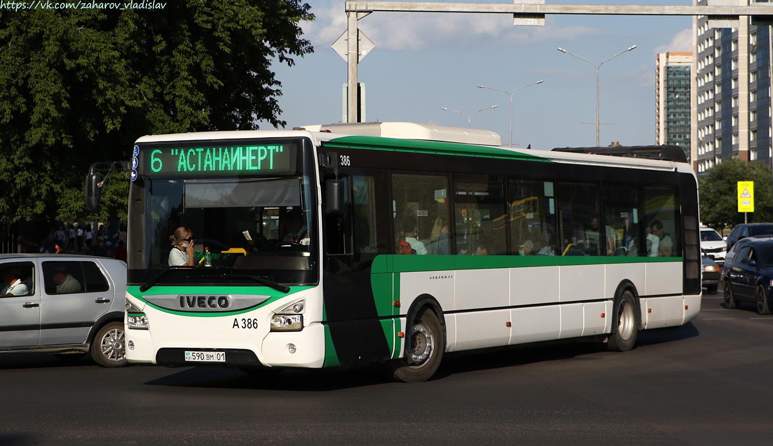 Астана, IVECO Urbanway 12M (СарыаркаАвтоПром) № A386