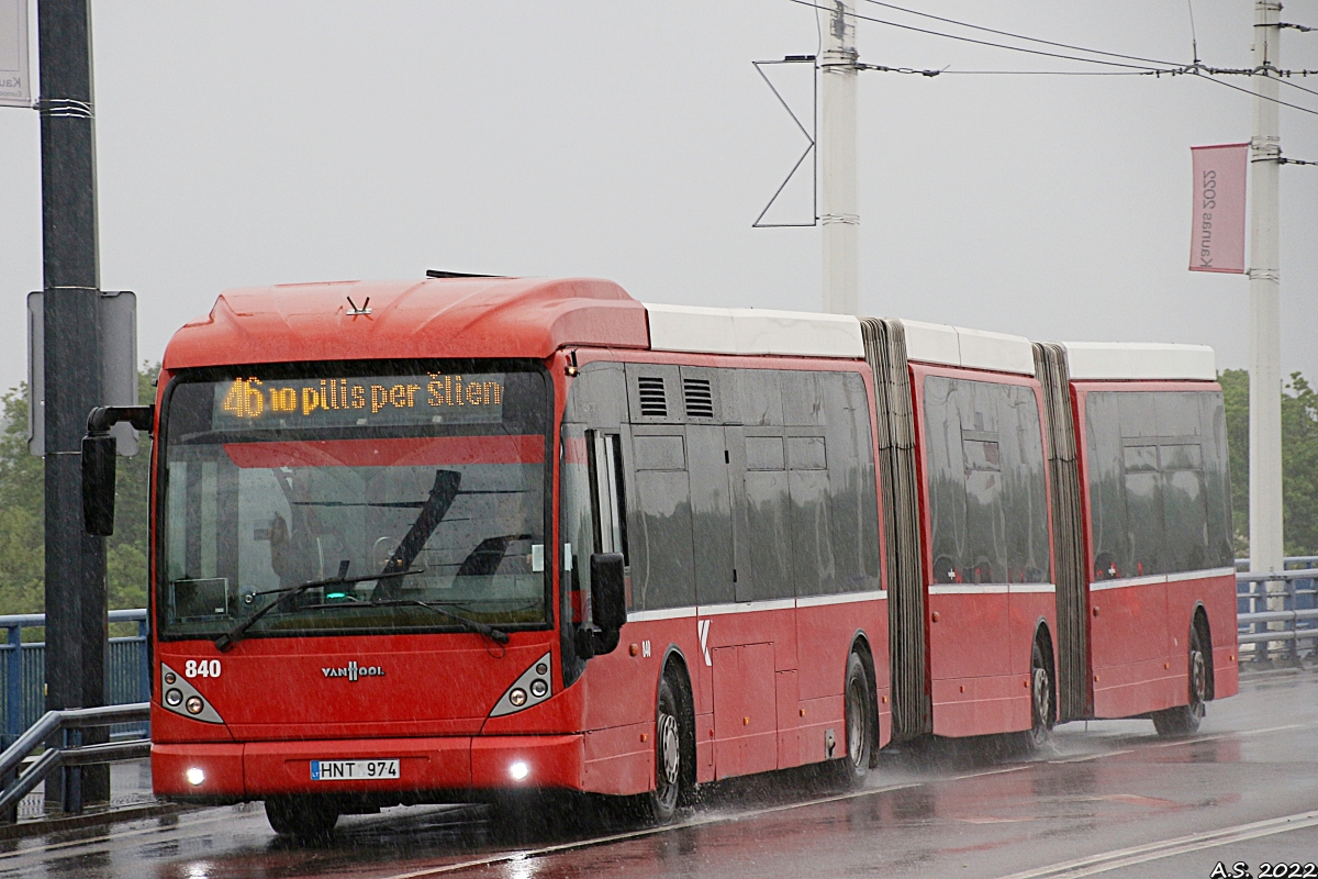Литва, Van Hool New AGG300 № 840