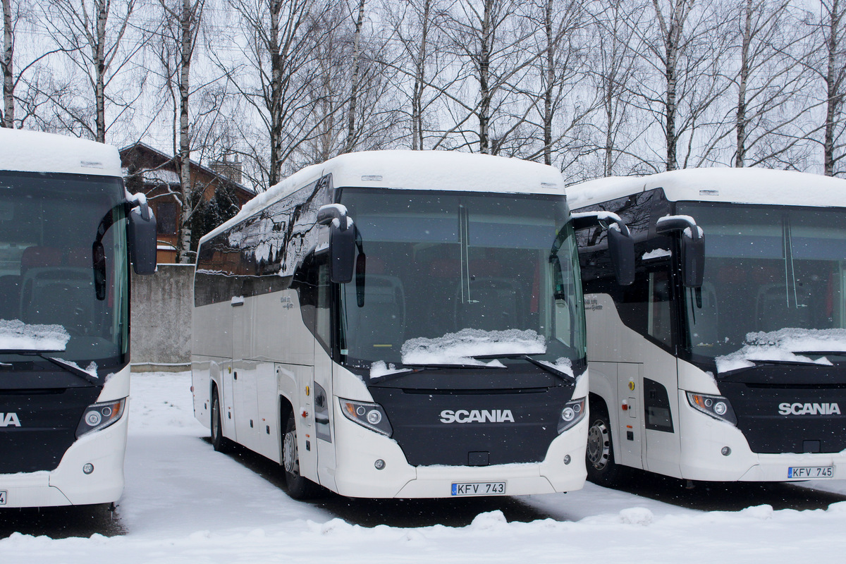 Литва, Scania Touring HD 12.0 № KFV 743 Литва, Scania Touring HD 12.0 № KFV 743