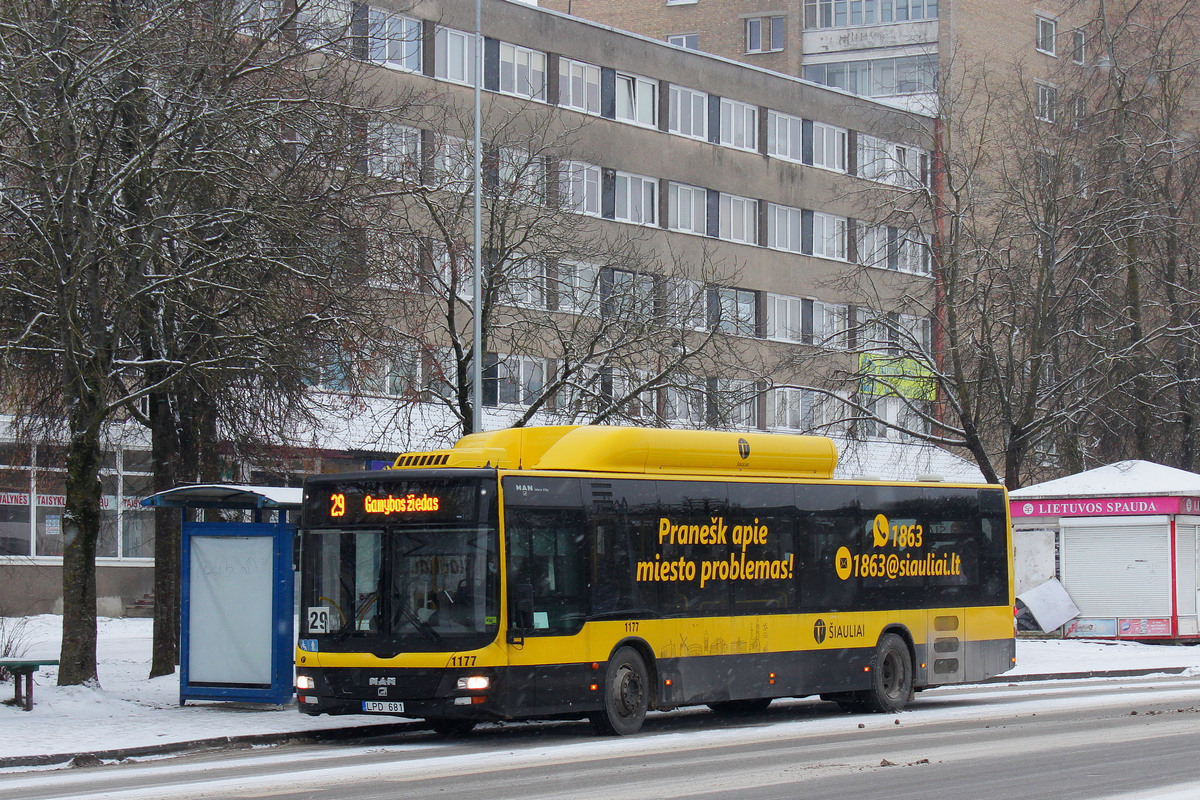 Литва, MAN A21 Lion's City NL243 CNG № 1177