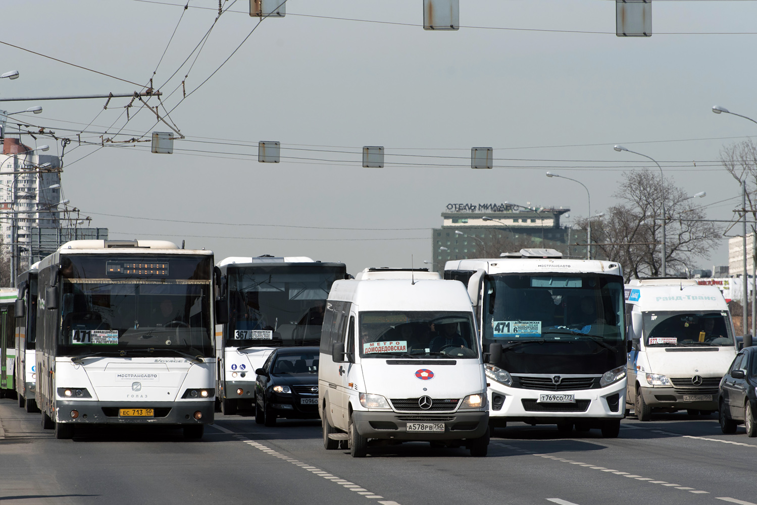 Московская область, ГолАЗ-622810-11 № 0278; Московская область, Луидор-223237 (MB Sprinter Classic) № А 578 РВ 750
