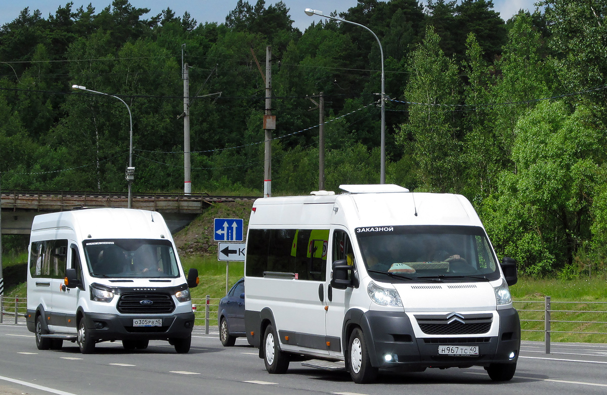 Калужская область, Ford Transit FBD [RUS] (Z6F.ESG.) № О 305 РВ 40; Калужская область, IMC-Jumper L4H2 № Н 967 ТС 40