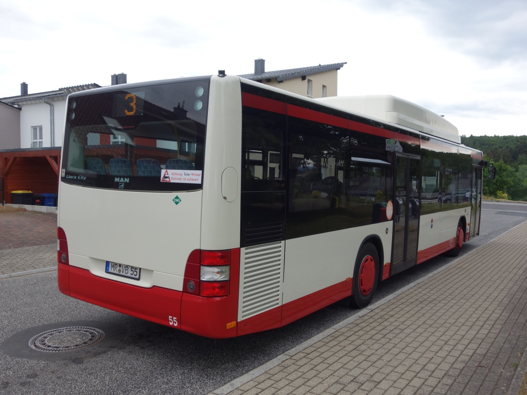 Hesse, MAN A21 Lion's City NL313 CNG # 55