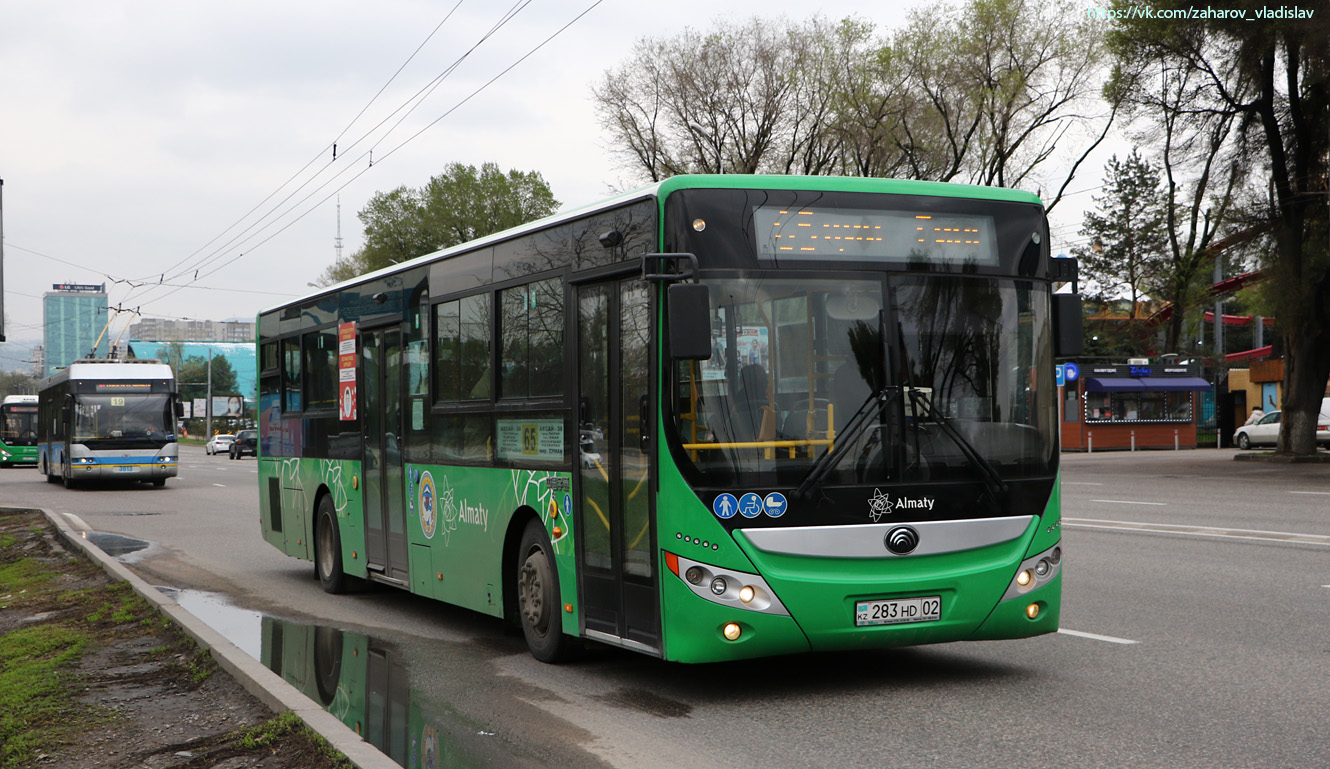 Алматы, Yutong ZK6118HGA № 283 HD 02