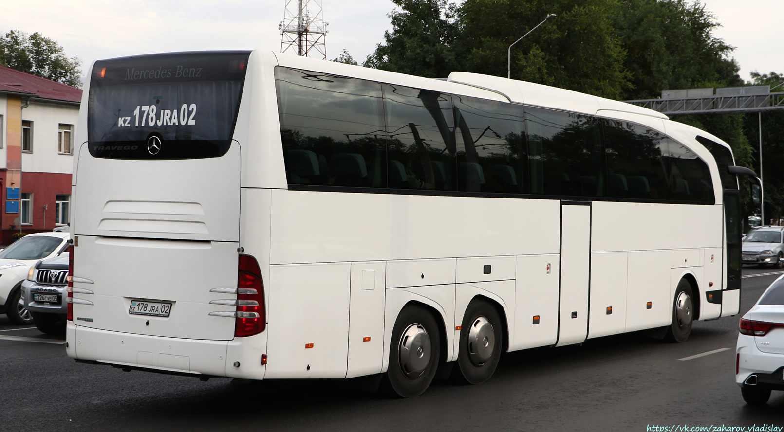 Ałmaty, Mercedes-Benz Travego II M 16RHD facelift Nr 178 JRA 02 Ałmaty, Mercedes-Benz Travego II M 16RHD facelift Nr 178 JRA 02