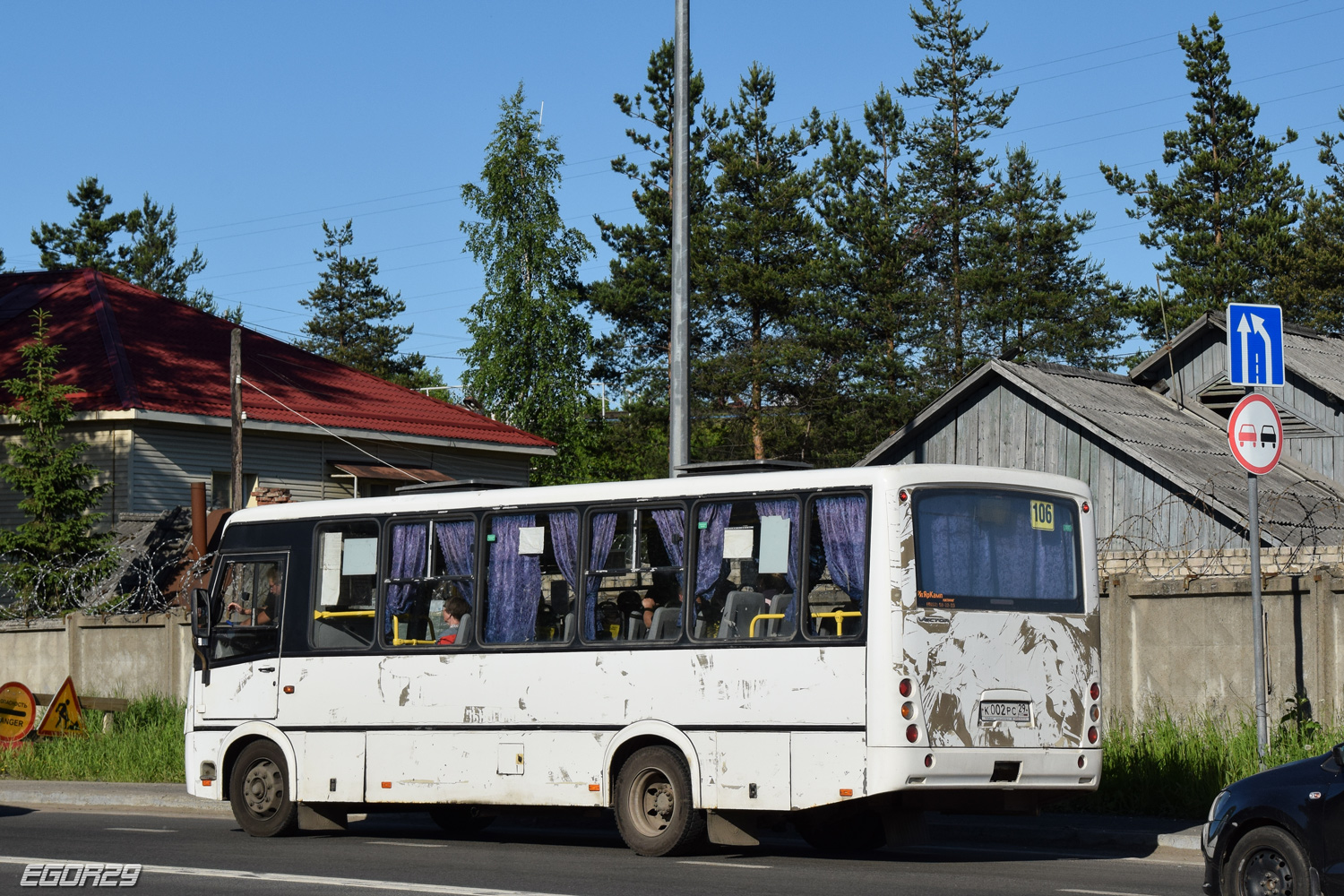 Obwód archangielski, PAZ-320412-04 "Vector" Nr К 002 РС 29