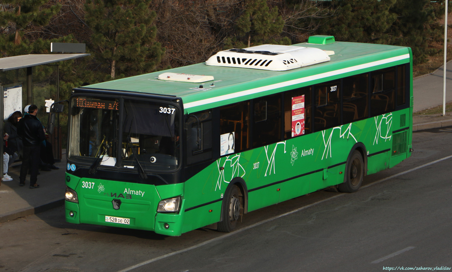 Алматы, ЛиАЗ-5293.60 № 3037