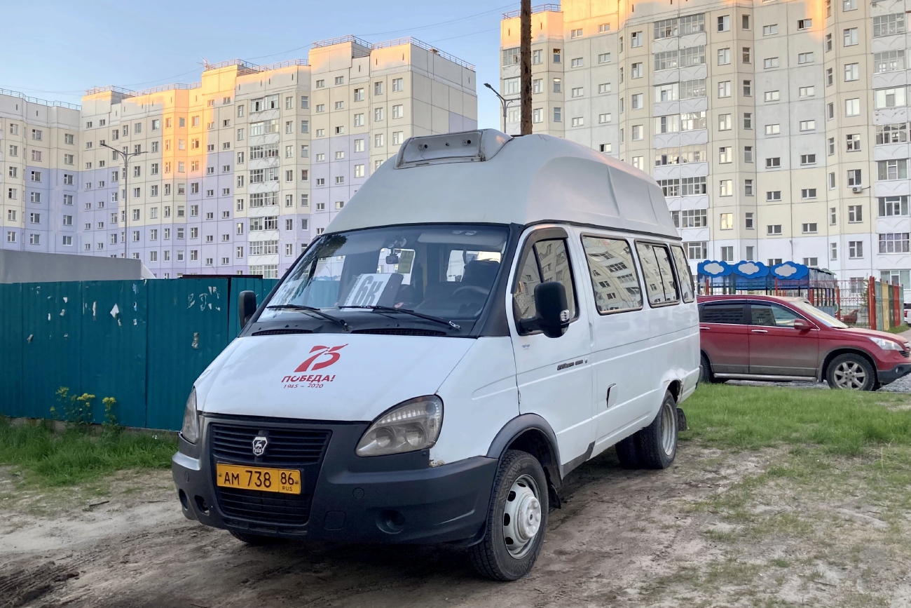 Ханты-Мансийский АО, Луидор-225000 (ГАЗ-3221) № АМ 738 86
