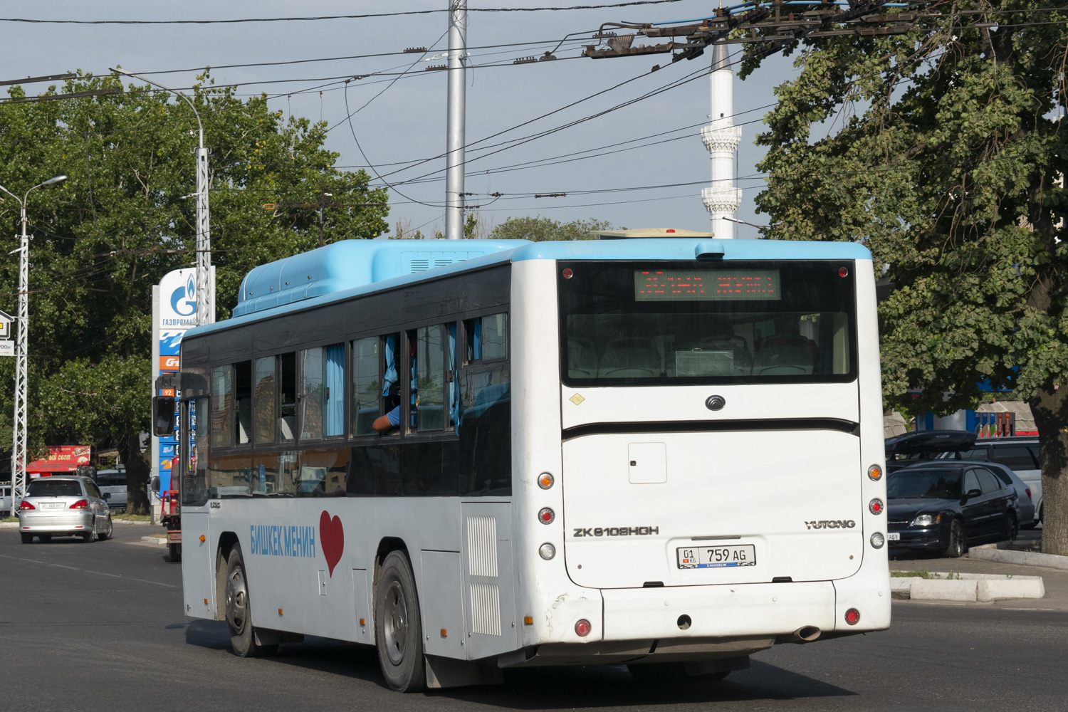 Кыргызстан, Yutong ZK6108HGH № 01 759 AG