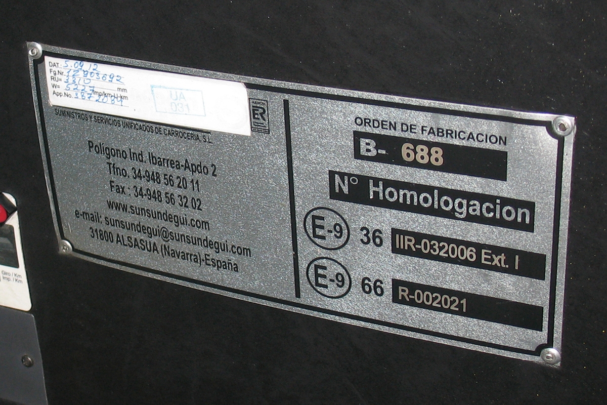 Днепропетровская область, Sunsundegui Interstylo № AE 9757 AA