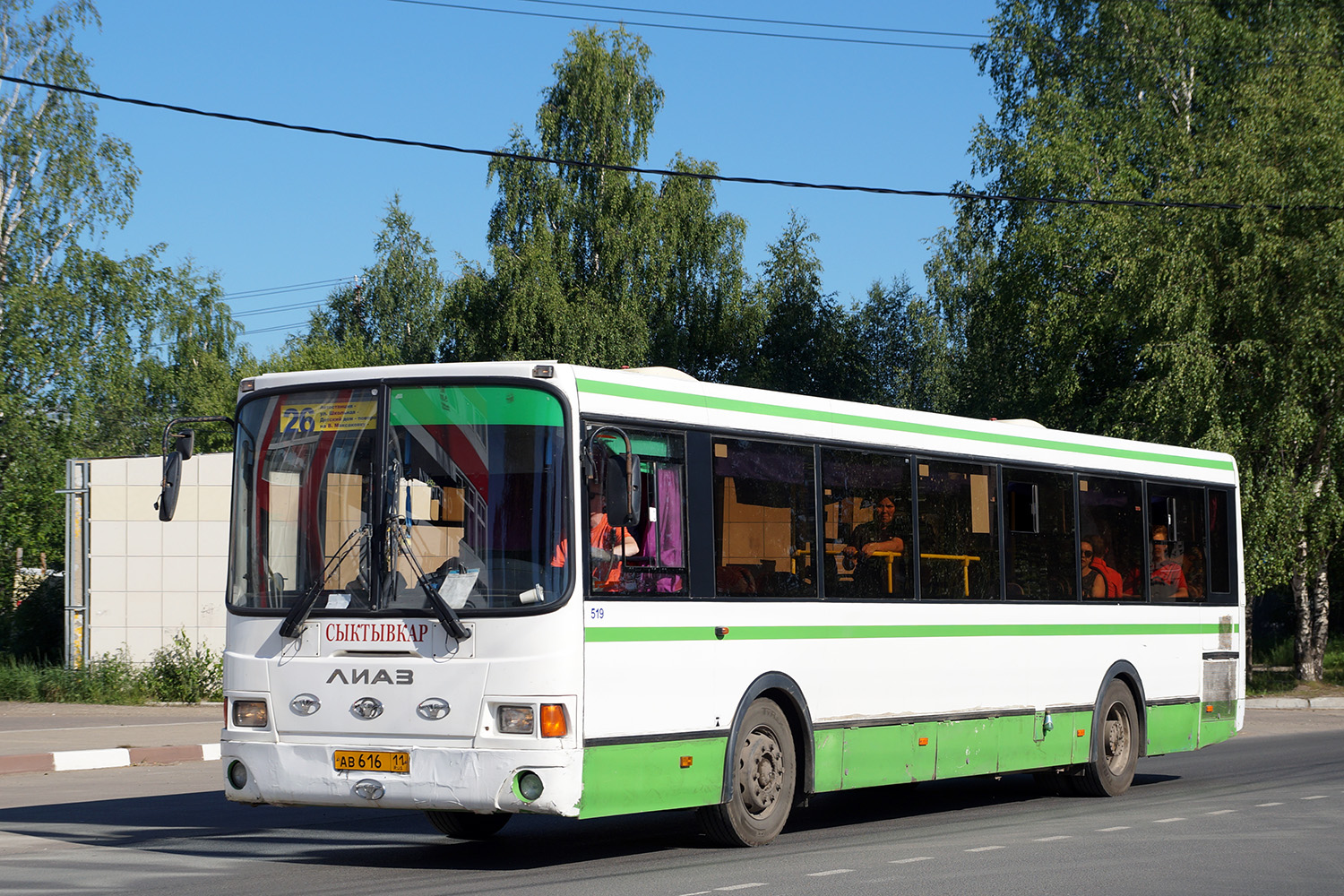 Коми, ЛиАЗ-5256.54 № АВ 616 11