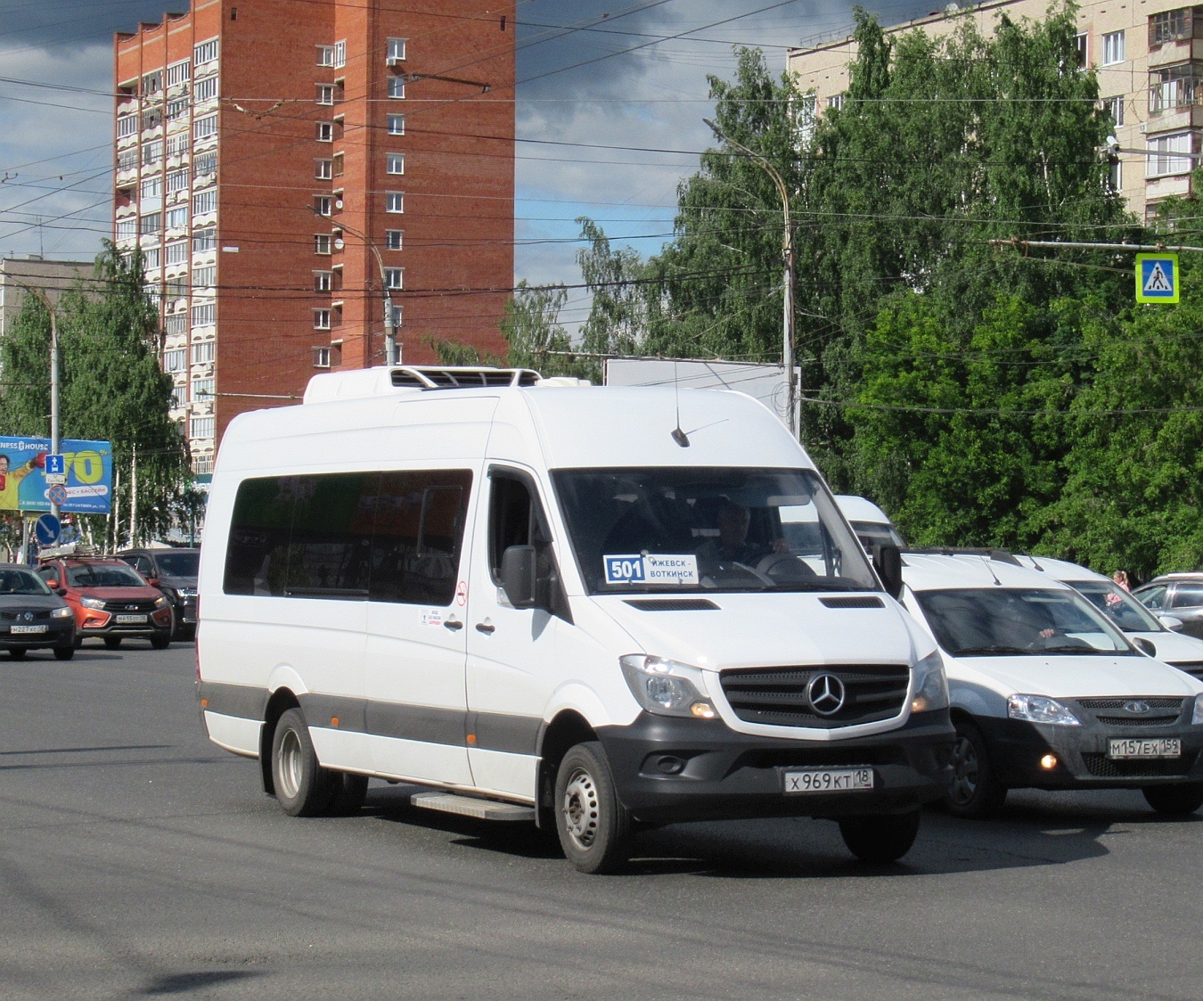 Удмуртия, Луидор-223602 (MB Sprinter) № Х 969 КТ 18 Удмуртия, Луидор-223602 (MB Sprinter) № Х 969 КТ 18