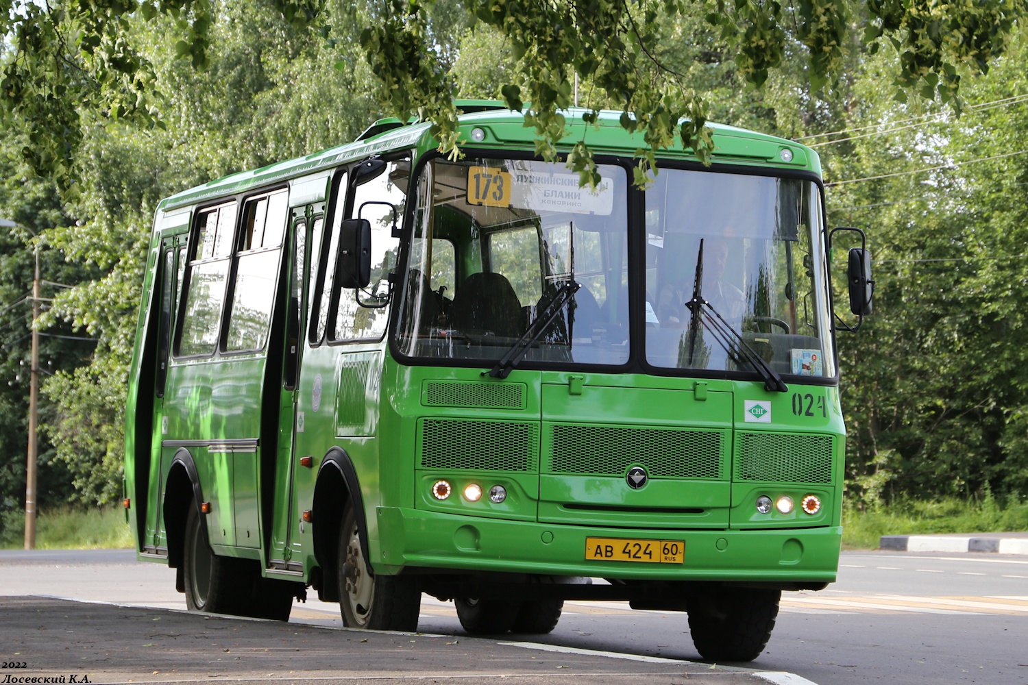 Псковская область, ПАЗ-320540-22 № 024
