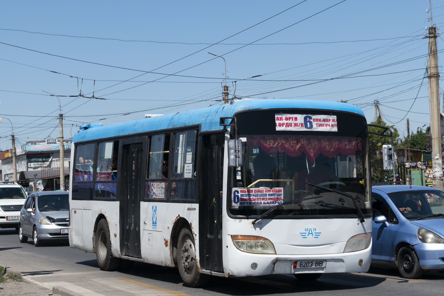 Кыргызстан, Yaxing JS6851H1 № 6203 BB