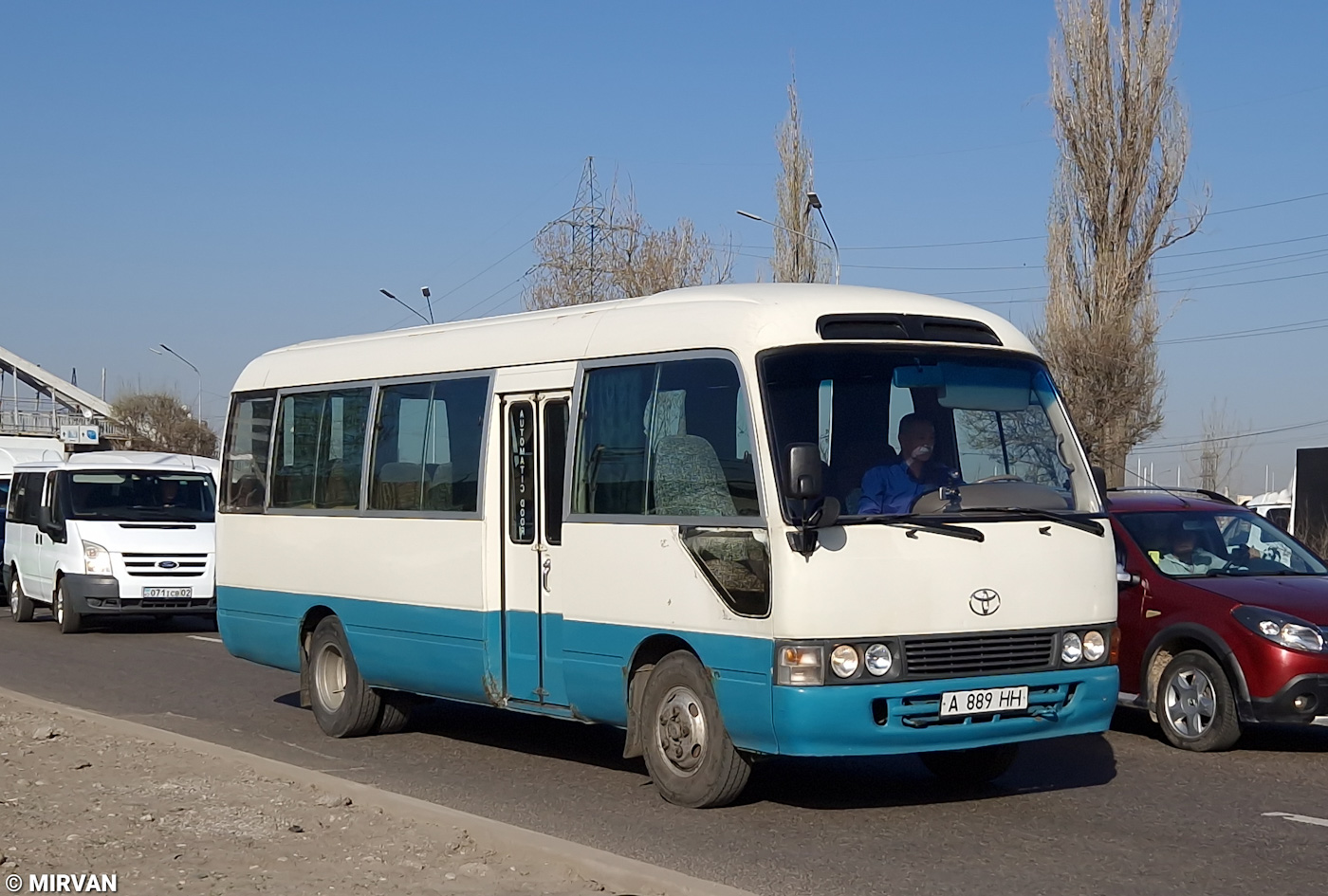 Алматы, Toyota Coaster HZB50L № A 889 HH