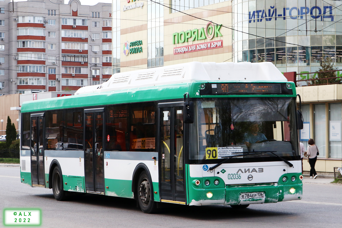 Voronezh region, LiAZ-5292.67 (CNG) # 02036