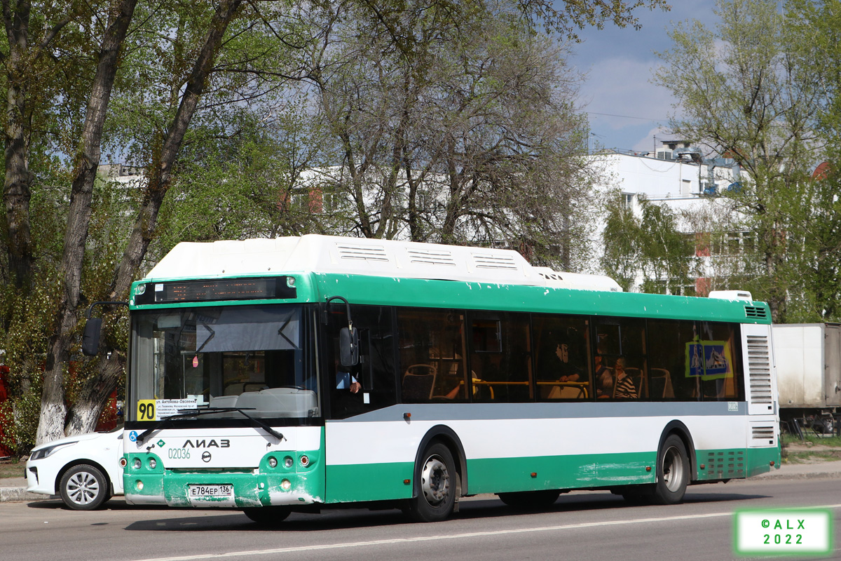 Voronezh region, LiAZ-5292.67 (CNG) # 02036